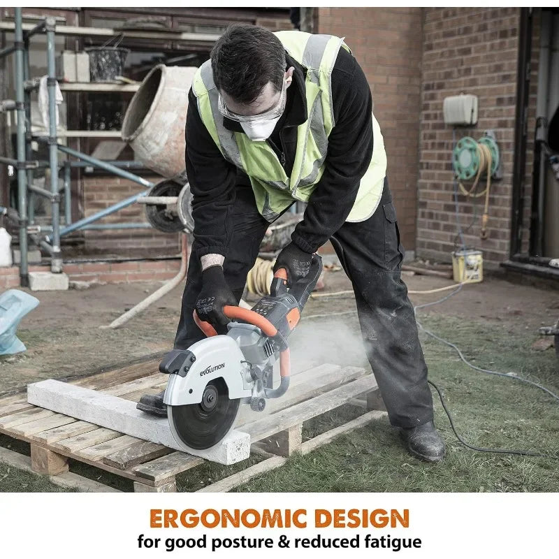 Evolution Power Tools R300DCT 12 inch Concrete Saw (Aka Circular Saw, Angle Grinder, Chop / Cut Off Saw, Demo Saw, Disc / Power