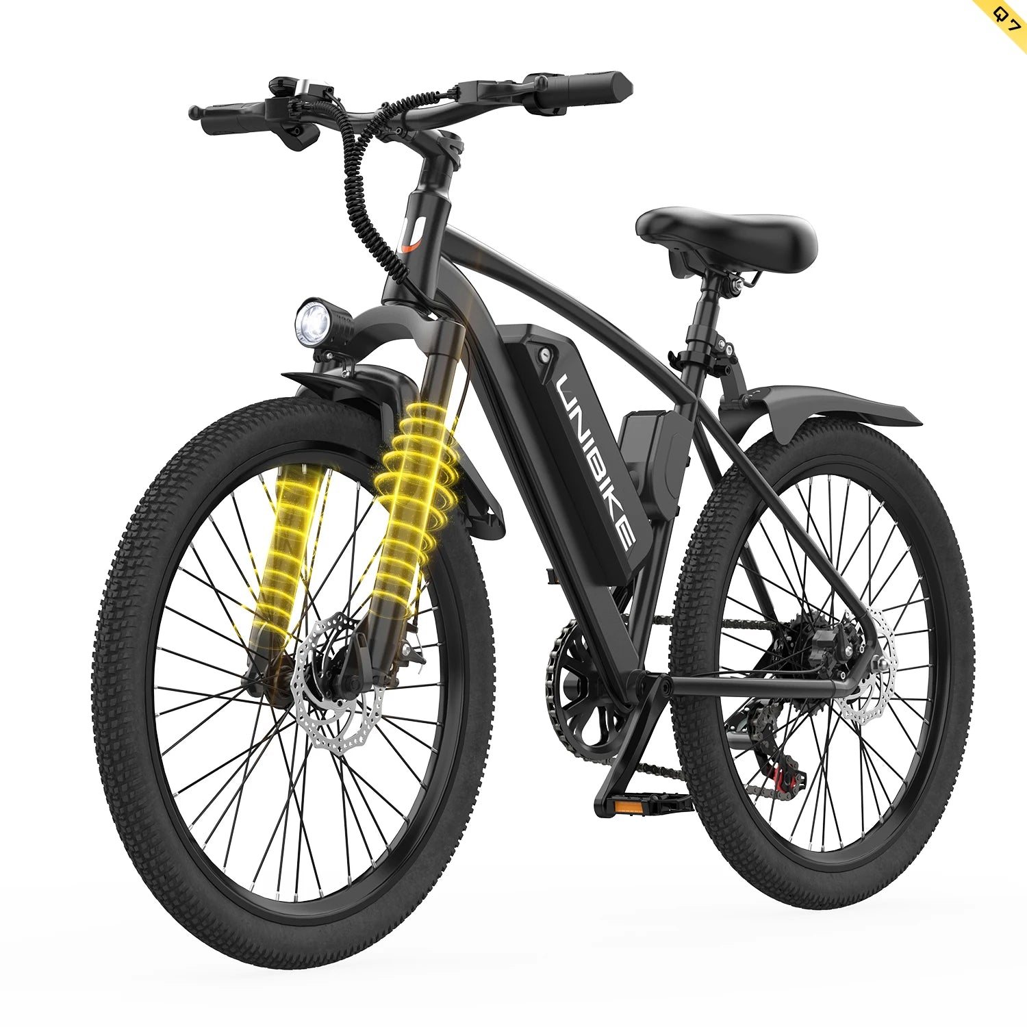 26'' Electric Bike for Adults,750W Peak Motor Mountain Ebike,22MPH Up to 45 Miles,7-Speed,Removable Battery,Commuter E-Bike