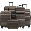 6-Piece ABS Hardshell Luggage Set - Lightweight & Durable Suitcases with Dual Spinner Wheels, Carry-On & Check-In Sizes for Trav