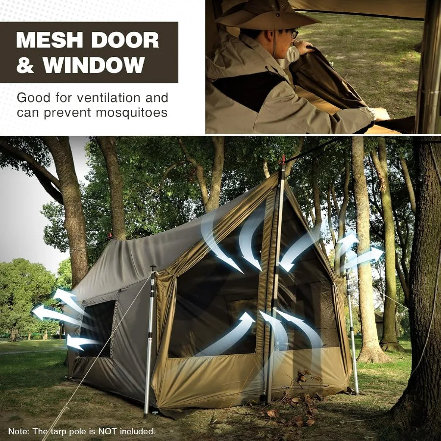 Bug Tents for Camping Portable Screen House for Hammock with Mosquito Netting 6 Windropes 12 Stakes Screen Tent for Picnics Par