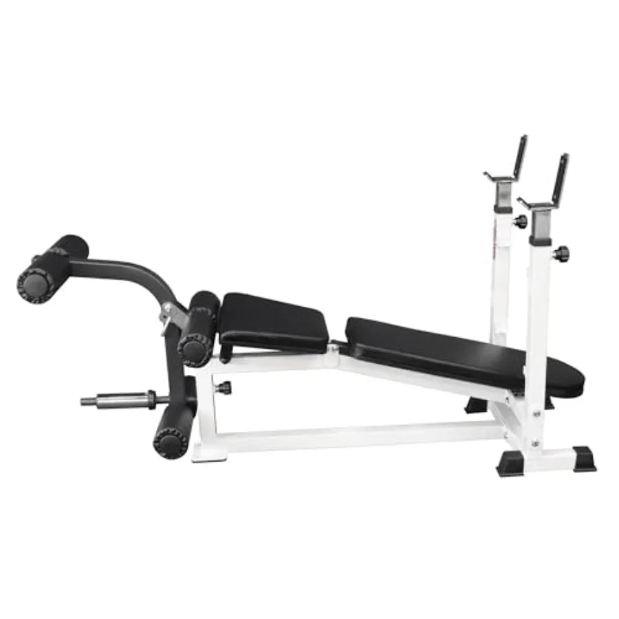 Heavy Duty Standard Weight Bench by Deltech Fitness- 750 lb Capacity- Includes Leg Extension