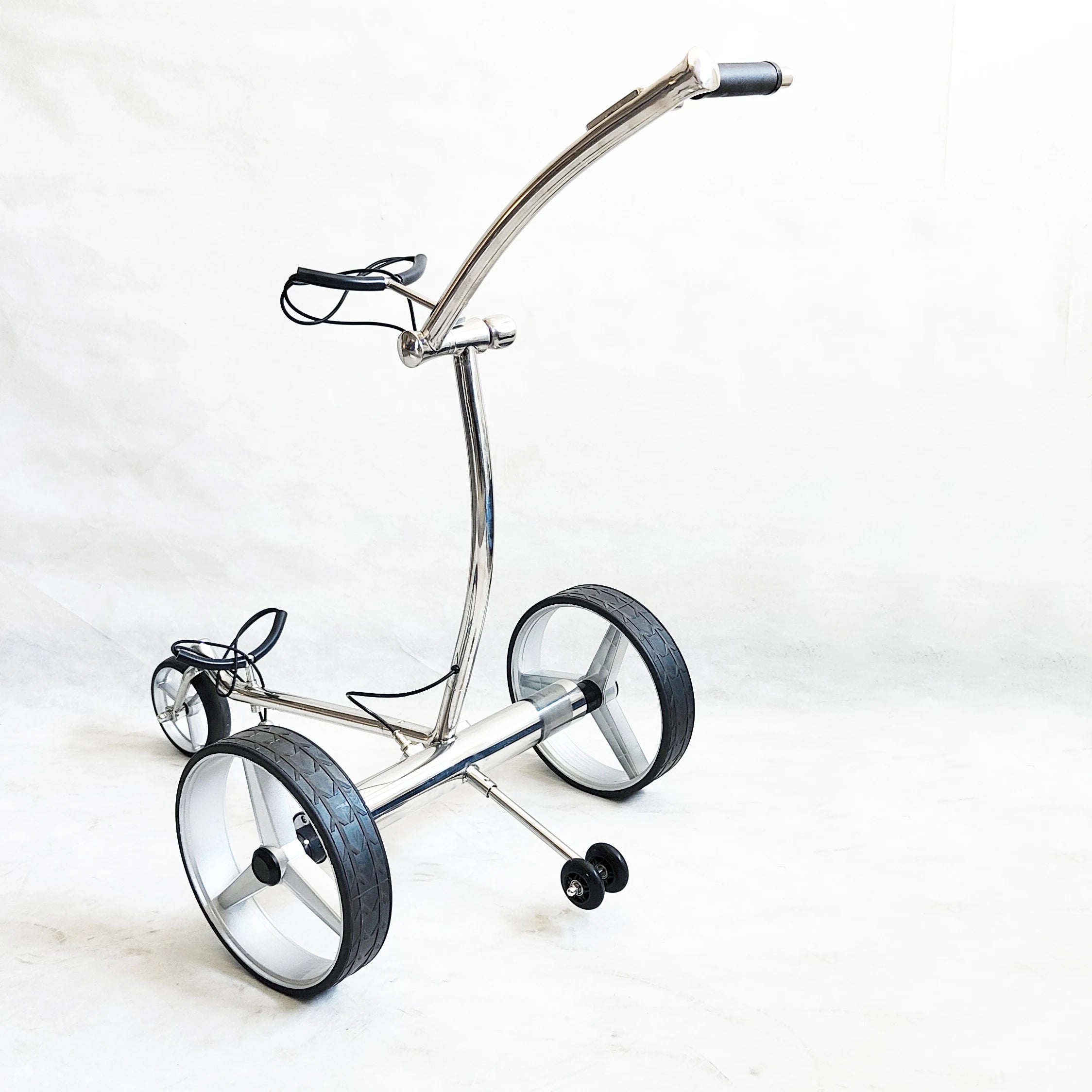 High Quality Stainless Steel Electric Golf Cart With Lithium Battery 'Follow Me' Golf Trolley