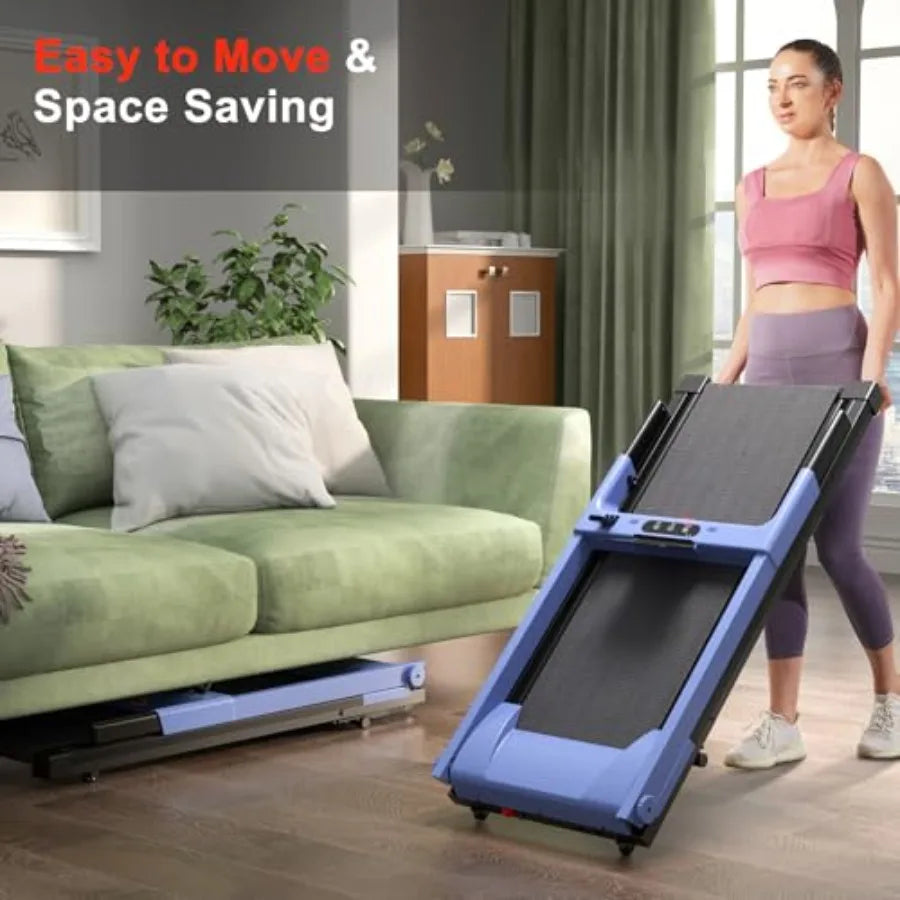 Walking Pad Treadmill 3.0 HP for Home Foldable Treadmill with Incline and App Control 300 LB Capacity Up to 7.5 MPH Black