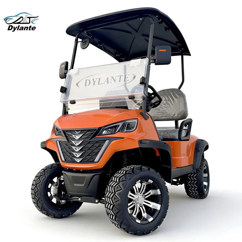 New 4 Seats China Factory Custom Club Hunting Car Battery Operated Golf Carts Carbon Fiber Dashboard Electric Golf Buggy