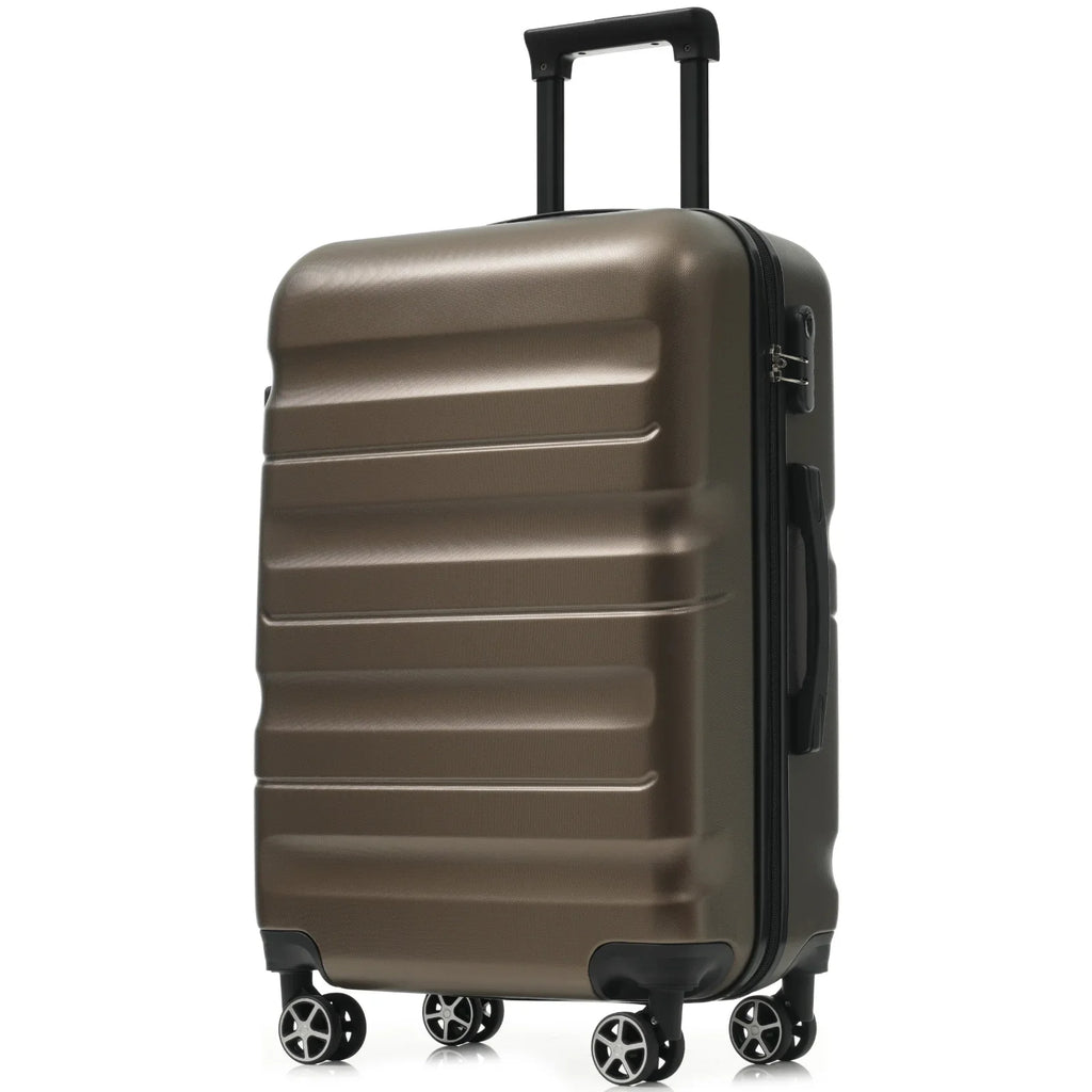 6-Piece ABS Hardshell Luggage Set - Lightweight & Durable Suitcases with Dual Spinner Wheels, Carry-On & Check-In Sizes for Trav