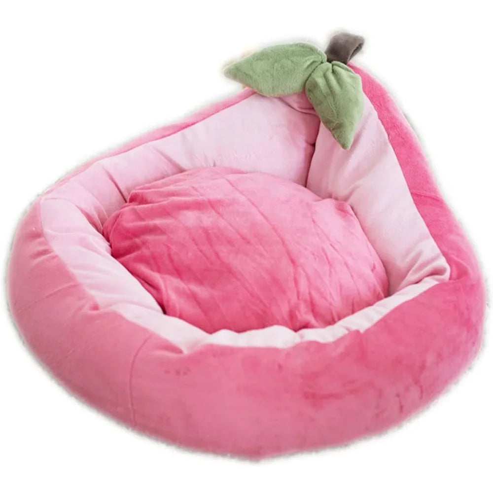 Cute Fruit-Shaped Pet Sofa, Soft Warm Dog Bed, Removable Washable Cat Bed, Pet Nest for Winter Sleeping
