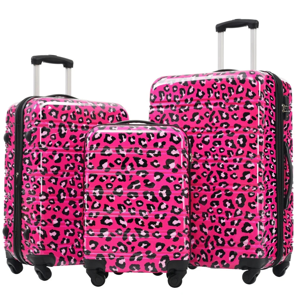 Hardshell Luggage Sets 3 Piece Suitcase with TSA Lock Spinner Wheels 20/24/28 Inch Hard Shell Travel Suitcases Rolling Luggage