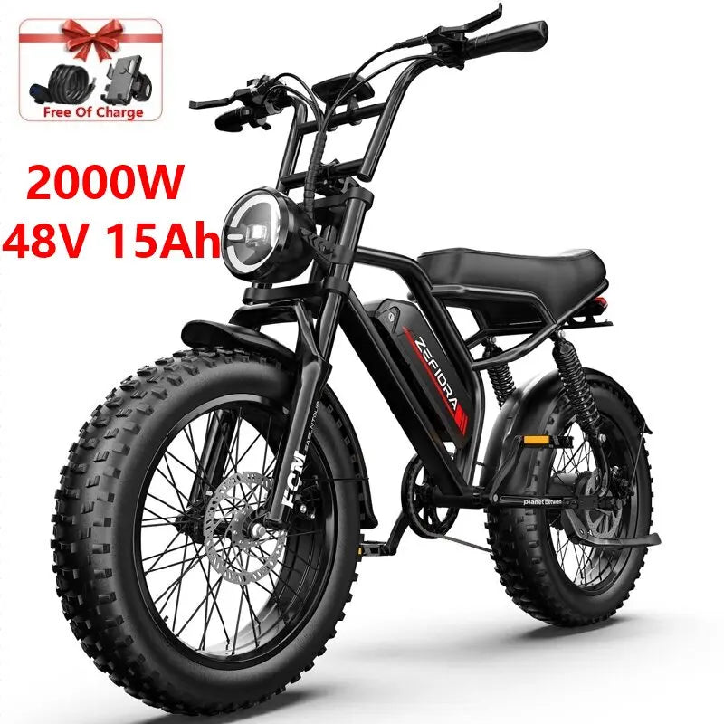 【Brand+】fat Tire Electric Bike Snow,2000w 20 Inches 48v Ebike,free Local Shipping Certified Ul2849 For Cycling Electric Bicycle