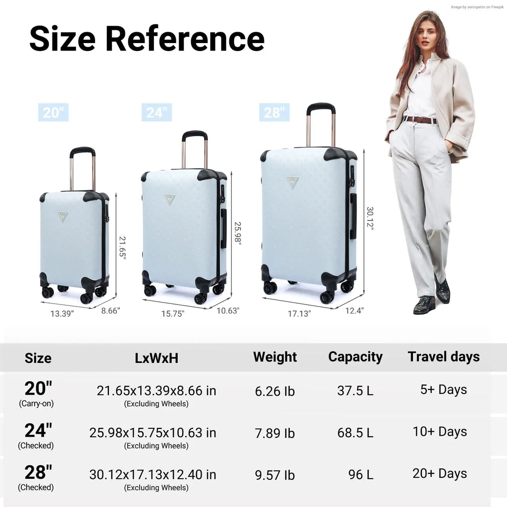 Vintage Luggage Set Luxury Travel Suitcase Artificial Leather Luggage 3PCS Large Capacity Suitcase with Double Spinner Wheels