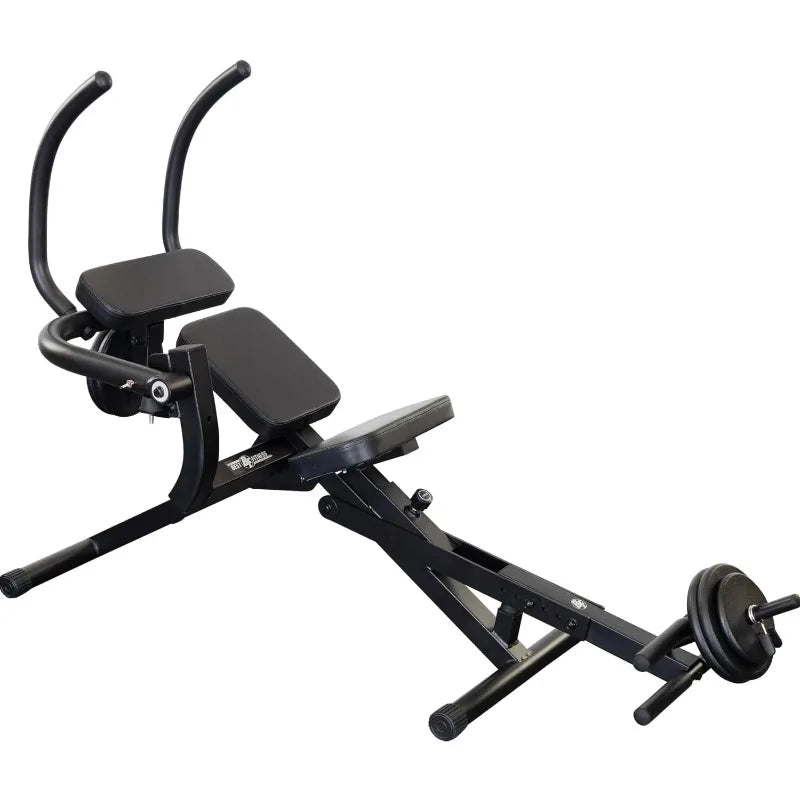 Best Fitness Semi Recumbent AB Crunch Bench, Lower & Upper Abdominal Muscles Workout Machine For Home Gym, Midnight Black