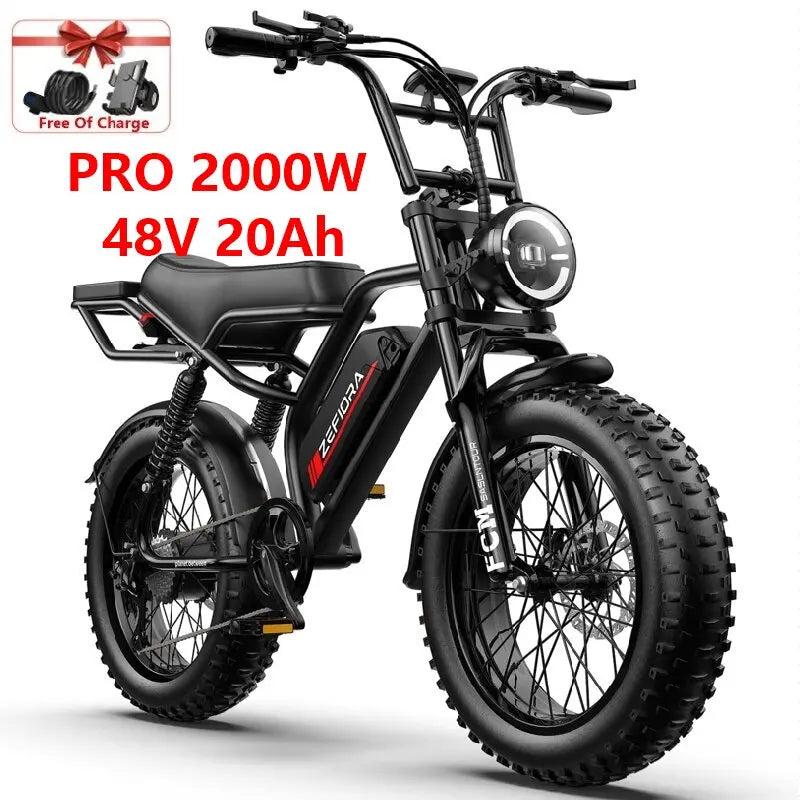 【Brand+】fat Tire Electric Bike Snow,2000w 20 Inches 48v Ebike,free Local Shipping Certified Ul2849 For Cycling Electric Bicycle