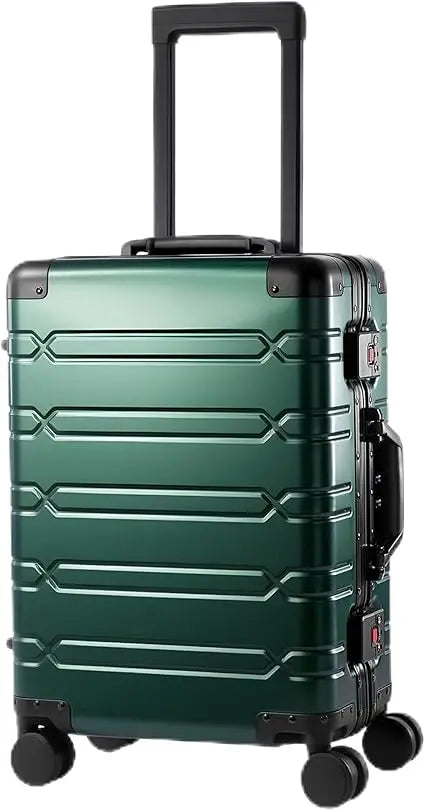 Aluminum Carry On Luggage 22x14x9 Airline Approved, Zipperless Luggage Premium Aluminum Suitcase Luggage, Hard Shell Carry On.