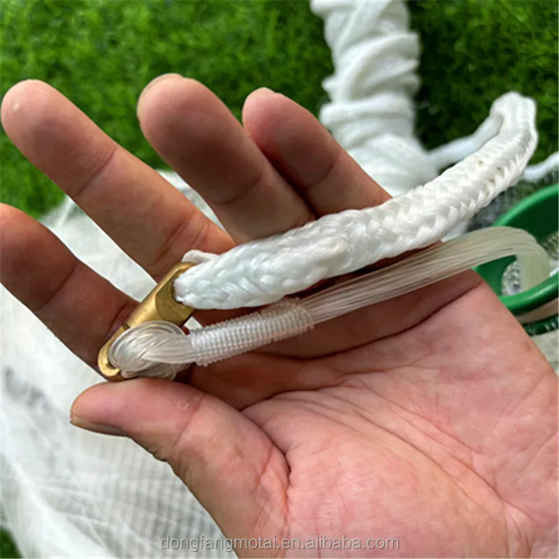 Heavy Duty 3/16 "Mesh Nylon Par Monofilament Cast Net Double Knot Bait Hand Throwing Fishing Cast Net Fishing