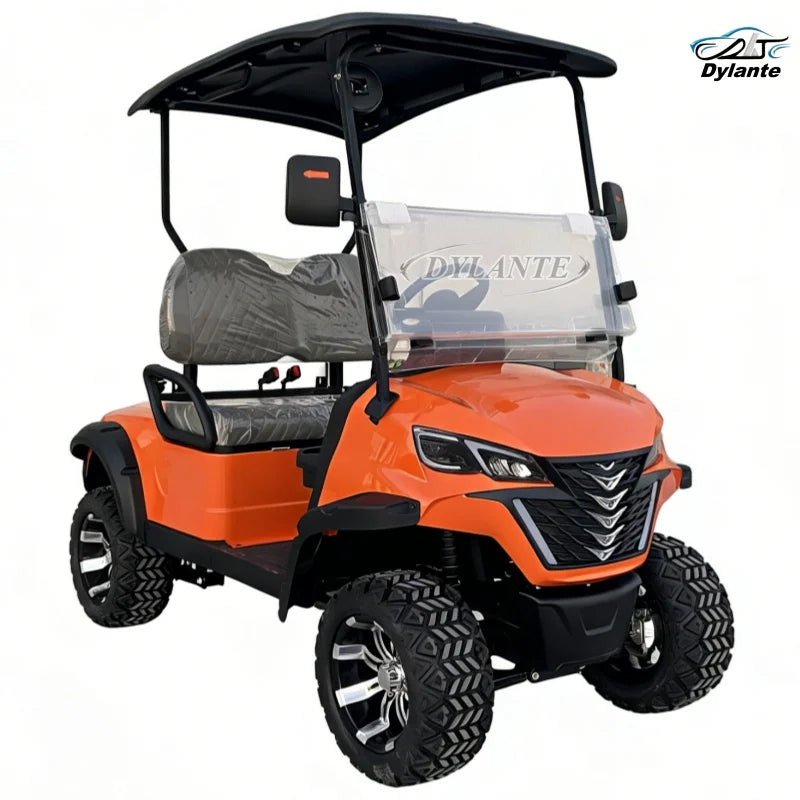 New 4 Seats China Factory Custom Club Hunting Car Battery Operated Golf Carts Carbon Fiber Dashboard Electric Golf Buggy
