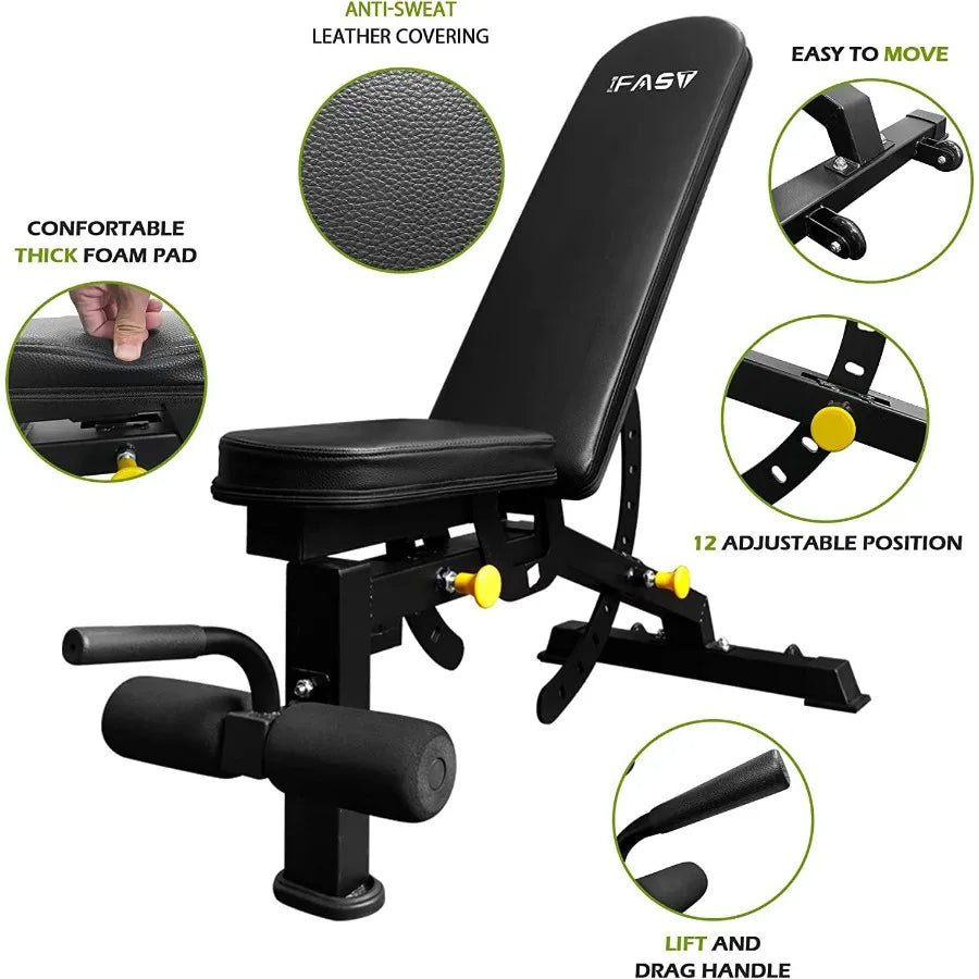 100lb Green Home Gym Set Multi-functional Power Cage Home Adjustable Pullup Squat Rack 1000Lbs Capacity Comprehensive Fitness B