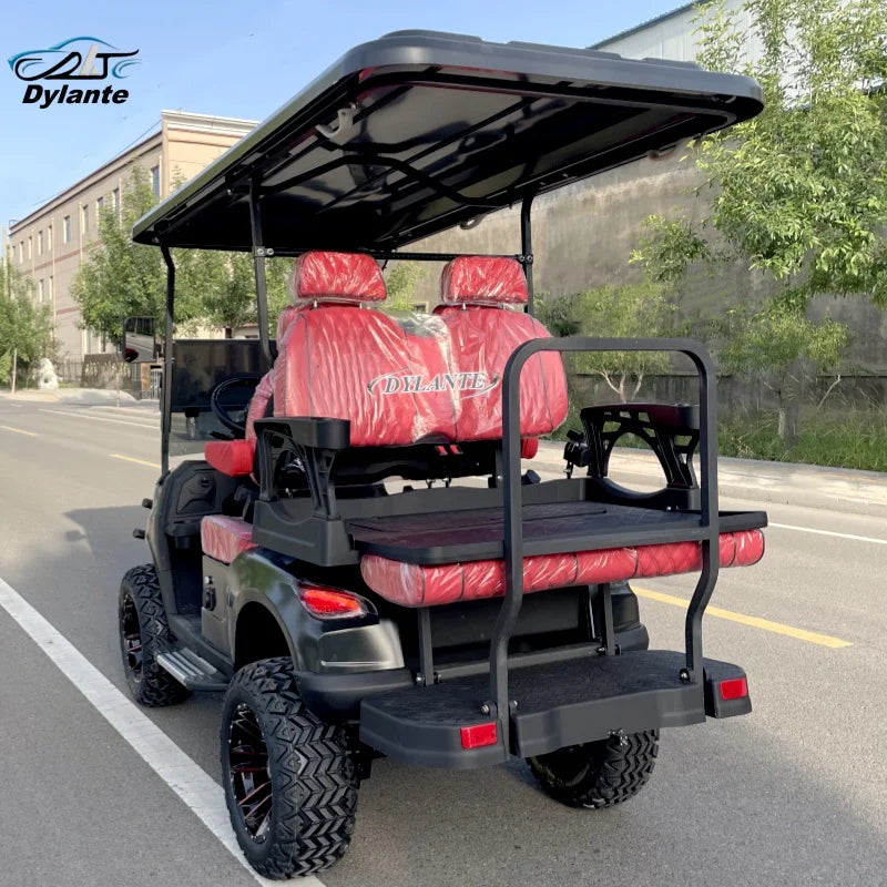 2026 New Electric Golf Cart 2+2 Seat Mini Electric Hunting Off-Road Club Car With 60V72V Lithium/Lead-Acid Battery