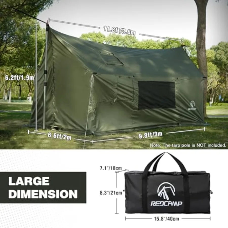 Large Hammock Hot Tent with Stove Jack Waterproof and Windproof Winter Wall Tent with Snow Skirt Ultralight 4 Season Tents for