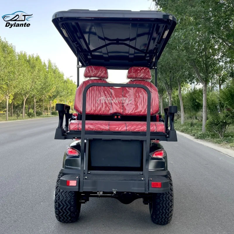 2026 New Electric Golf Cart 2+2 Seat Mini Electric Hunting Off-Road Club Car With 60V72V Lithium/Lead-Acid Battery