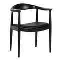 Upholstered Dining Armchair Mid-Century Accent Black Kitchen Office, Customized
