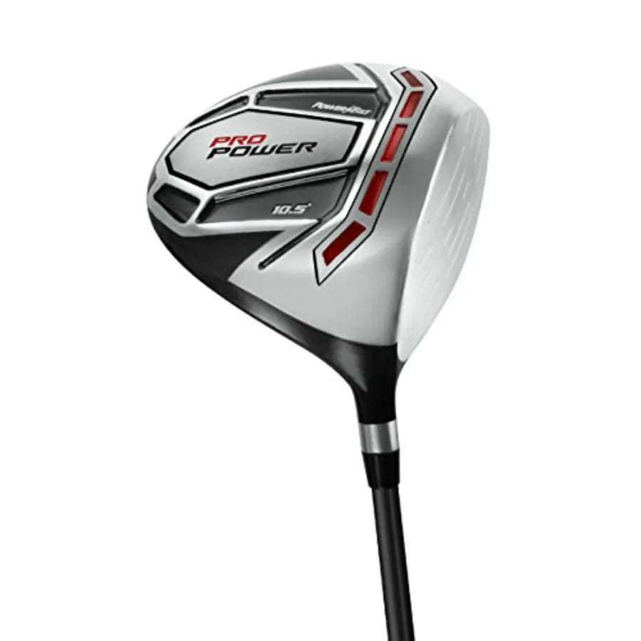 Pro Power Complete Golf Set for Men with Cart Bag Right Left Handed Graphite Shafts in All Woods Irons and Wedge