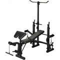 7 in 1 Strength Training Bench with Squat Rack 900 LBS Capacity Multifunctional Adjustable Foldable Workout Bench for Home Gym