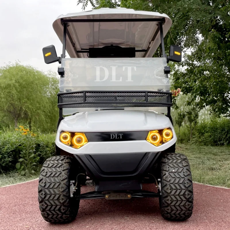 2 4 Seater Low Speed Car 4 Wheel Club Car 4kw Drive Push Type 72v Lithium Battery Electric Street Legal Golf Cart For Sale