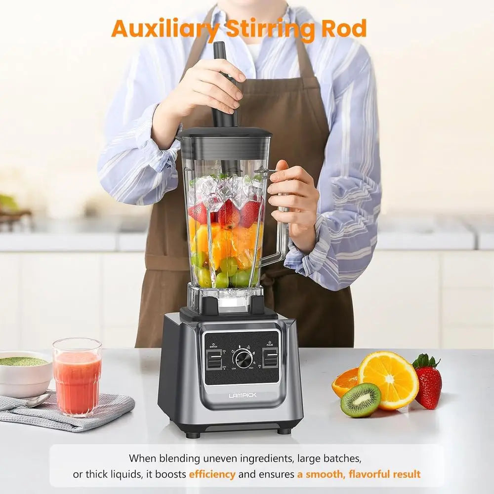 2000W Professional Grade High-Speed Countertop Blender with 68oz Pitcher & 27oz To-Go Cup, BPA-Free, Dishwasher Safe