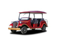 Factory Direct Sales Electric Retro Cars, Electric Sightseeing Vintage Golf Cart Chair Brown Leather For TranSporTing Tourists