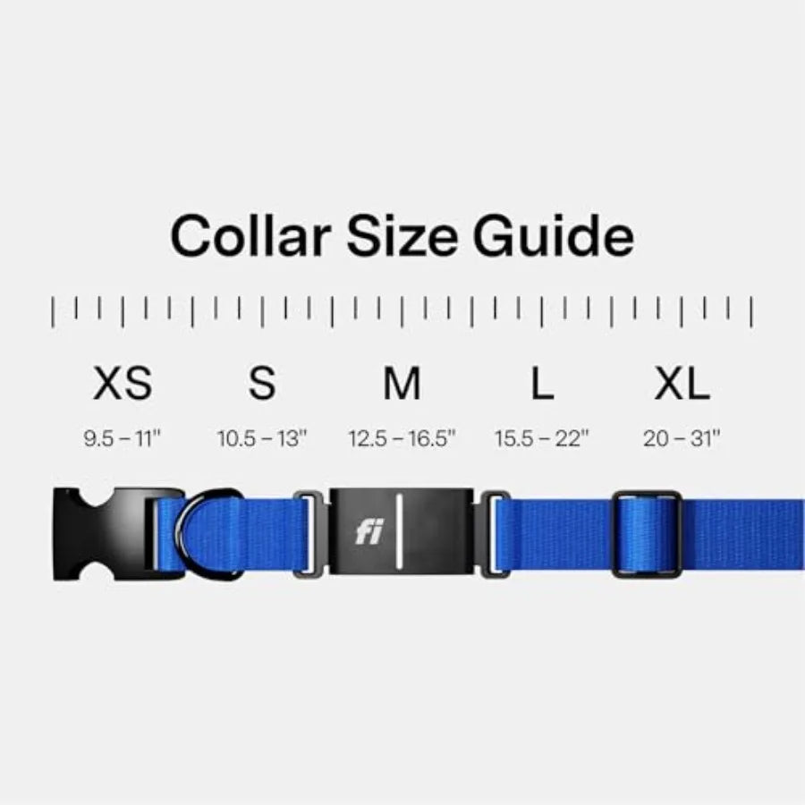Smart Dog Tracker Collar for Small Dogs with GPS Health Monitoring Waterproof Blue Collar with 12-Month Membership Escape Alert