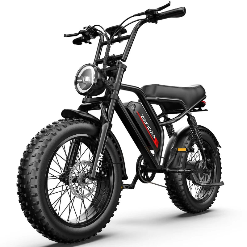 2000 Watt Electric Bike,60miles 48v 15ah 17.5ah 20ah Battery 20 Inch Electric Bicycle,for Mountainous Snowy Areas Cycling Ebike