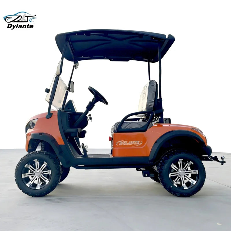New 4 Seats China Factory Custom Club Hunting Car Battery Operated Golf Carts Carbon Fiber Dashboard Electric Golf Buggy
