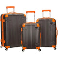 3-Piece Charcoal Hardside Spinner Luggage Set: 20/24/28 Inch Rockland London