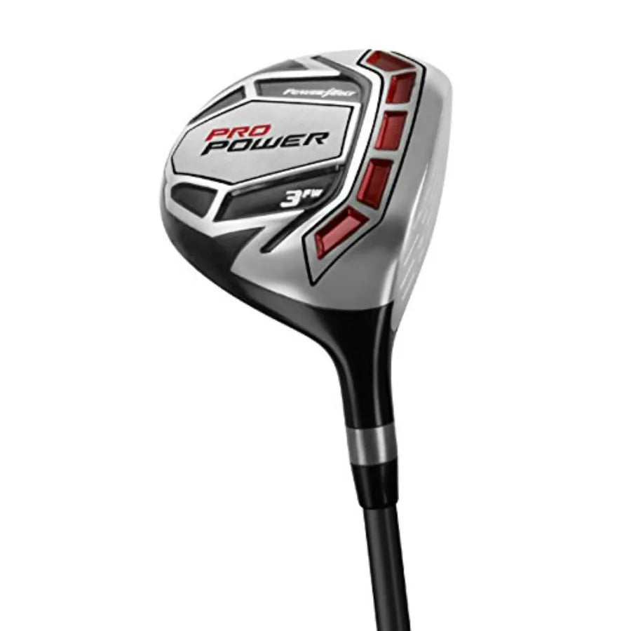 Pro Power Complete Golf Set for Men with Cart Bag Right Left Handed Graphite Shafts in All Woods Irons and Wedge