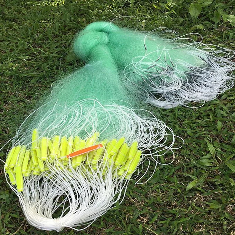 100-meter Long Single-layer High-quality Green Silk Fishing Net Made Of Nylon Material