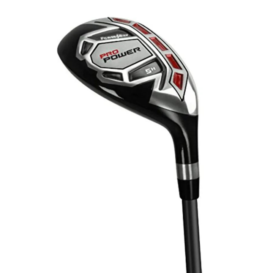 Pro Power Complete Golf Set for Men with Cart Bag Right Left Handed Graphite Shafts in All Woods Irons and Wedge