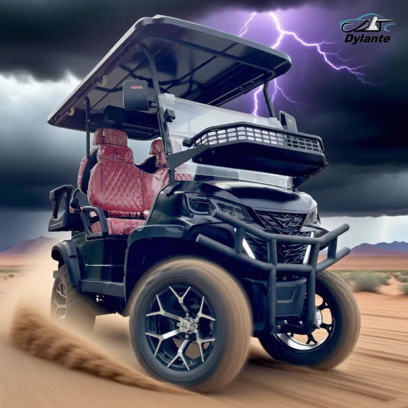 2026 New Electric Golf Cart 2+2 Seat Mini Electric Hunting Off-Road Club Car With 60V72V Lithium/Lead-Acid Battery